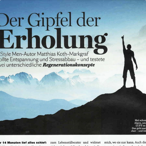 Gipfel der Erholung